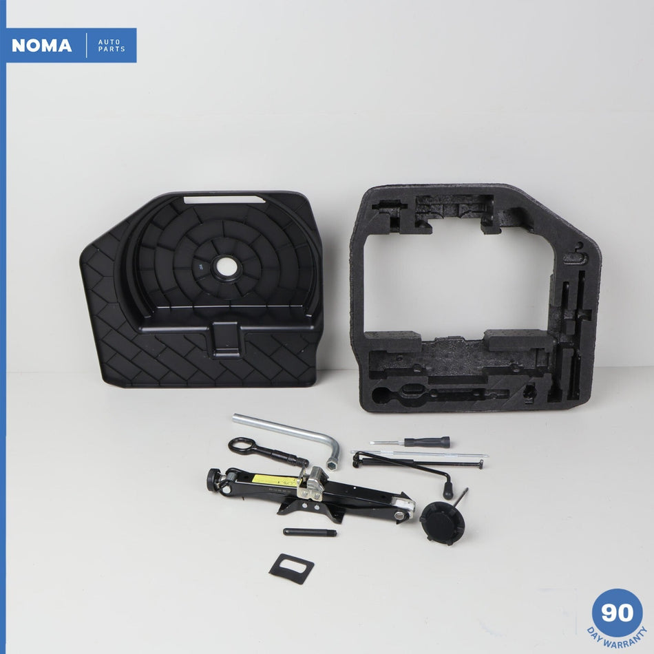 09-16 Audi A4 Quattro B8 Rear Trunk Spare Tire Foam Cover w/ Jack & Wrench OEM