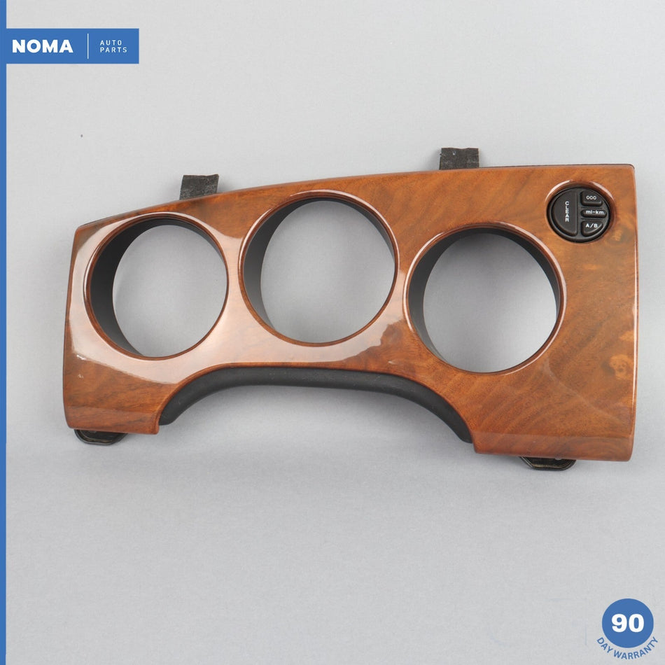 00-05 Jaguar X100 XK8 Left Side Dash Instrument Cluster Bezel w/ Switch Wood OEM