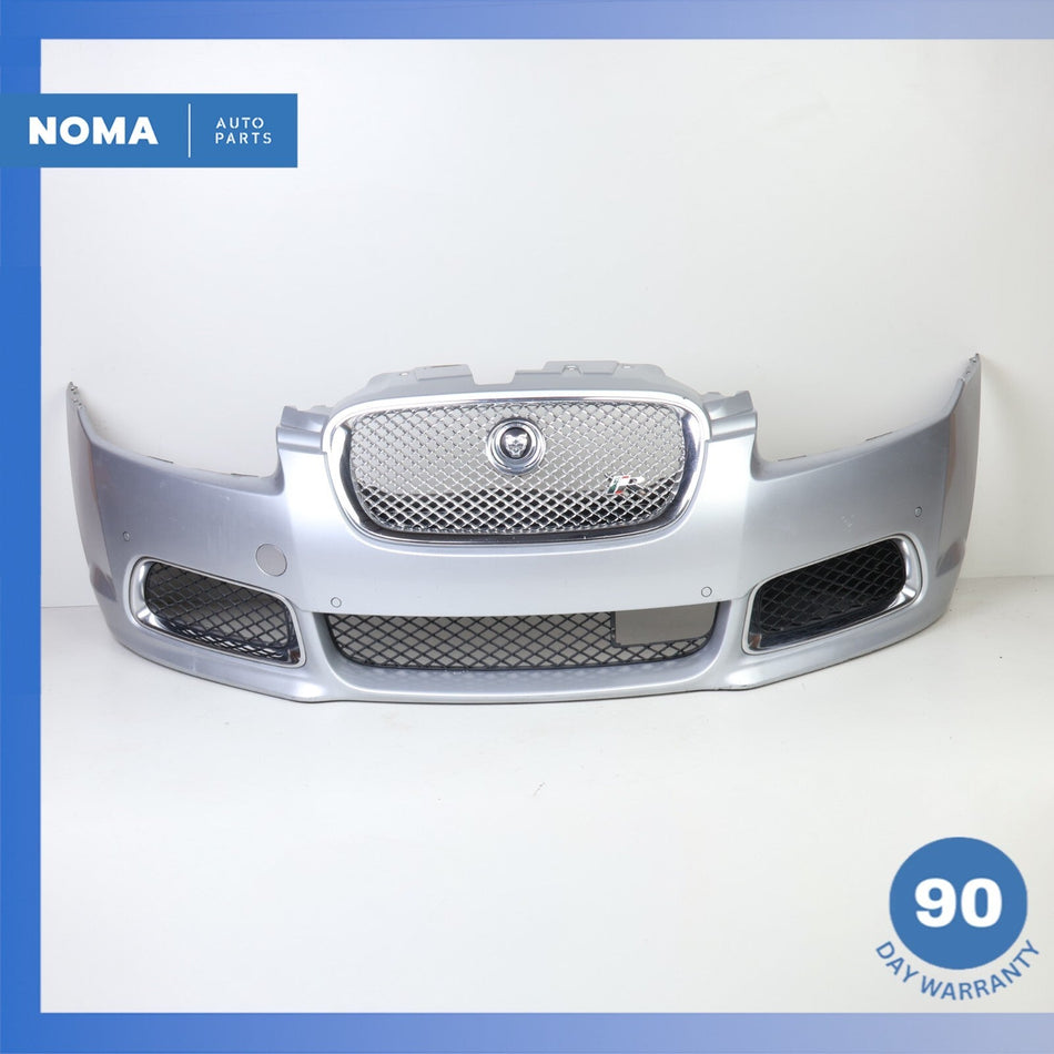 10-11 Jaguar X250 XFR R-Sport Front Bumper Cover Assembly Liquid Silver OEM