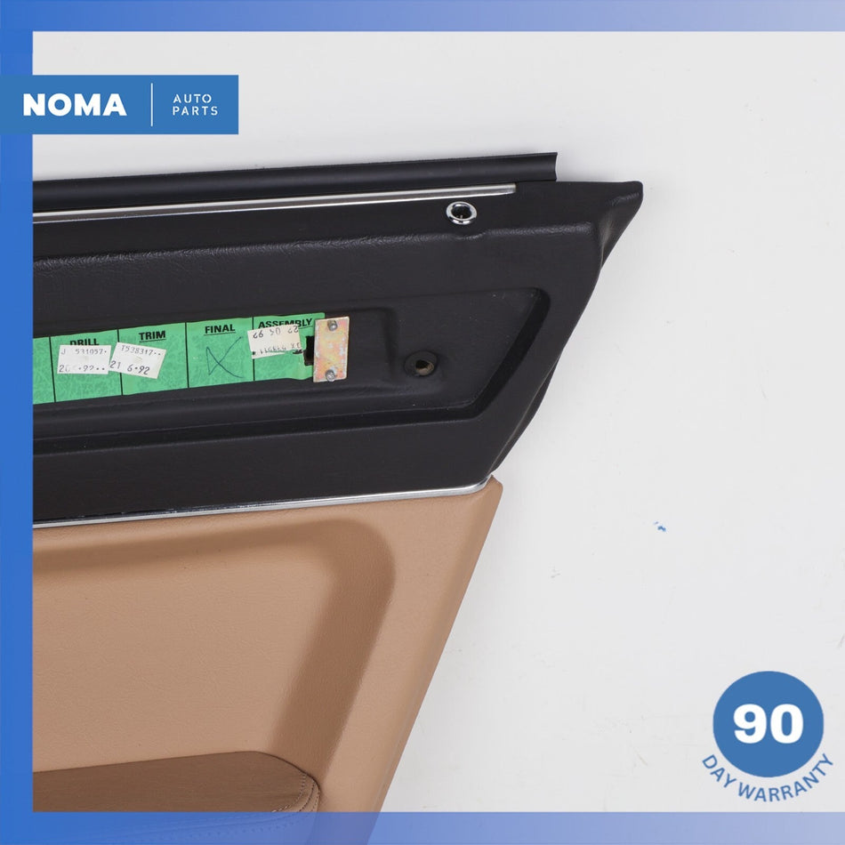 86-92 Jaguar XJ40 XJ6 XJ12 Rear Right Side Interior Door Panel Trim Beige OEM