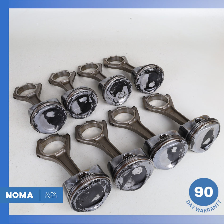 10-15 Jaguar X351 XJ LR4 5.0L N/A AJ133 V8 Engine Piston Connecting Rod Set OEM