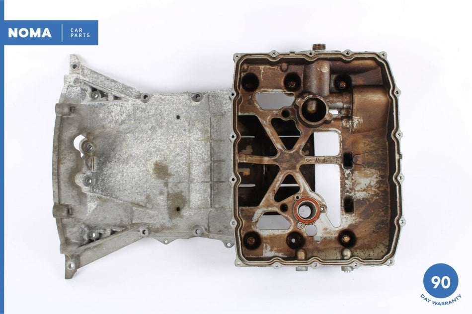 97-02 Jaguar XK8 X100 Engine Upper Oil Pan w/ Temperature Sensor NNE1750AC OEM