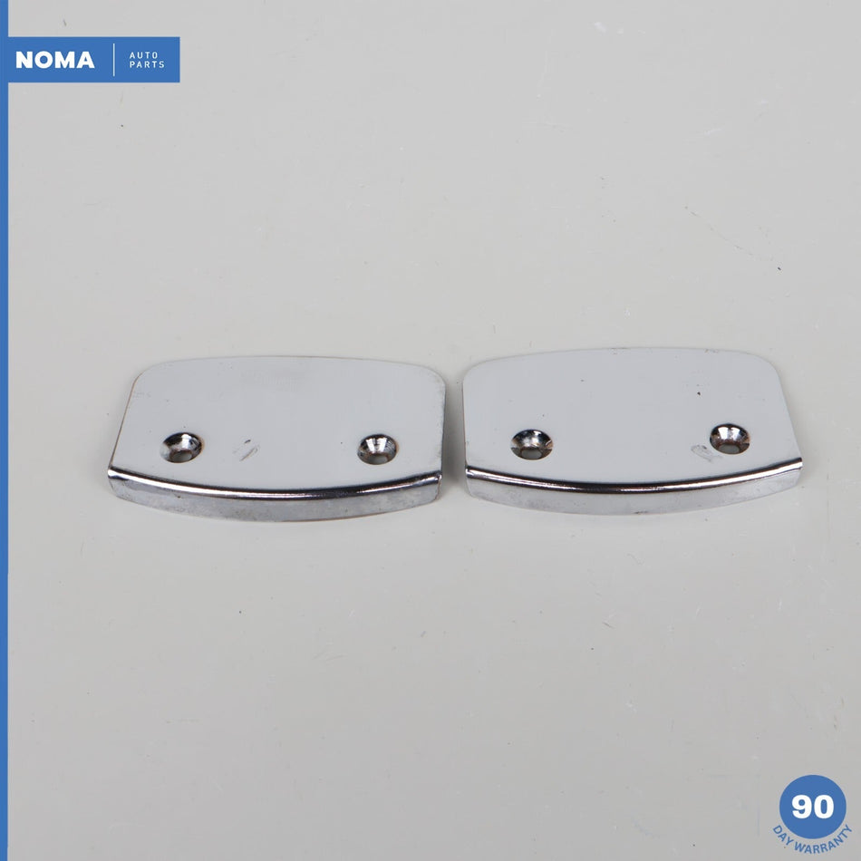 84-91 Jaguar XJS HE Series 2 Front Door Jam Cover Panel Bracket Chrome Set OEM