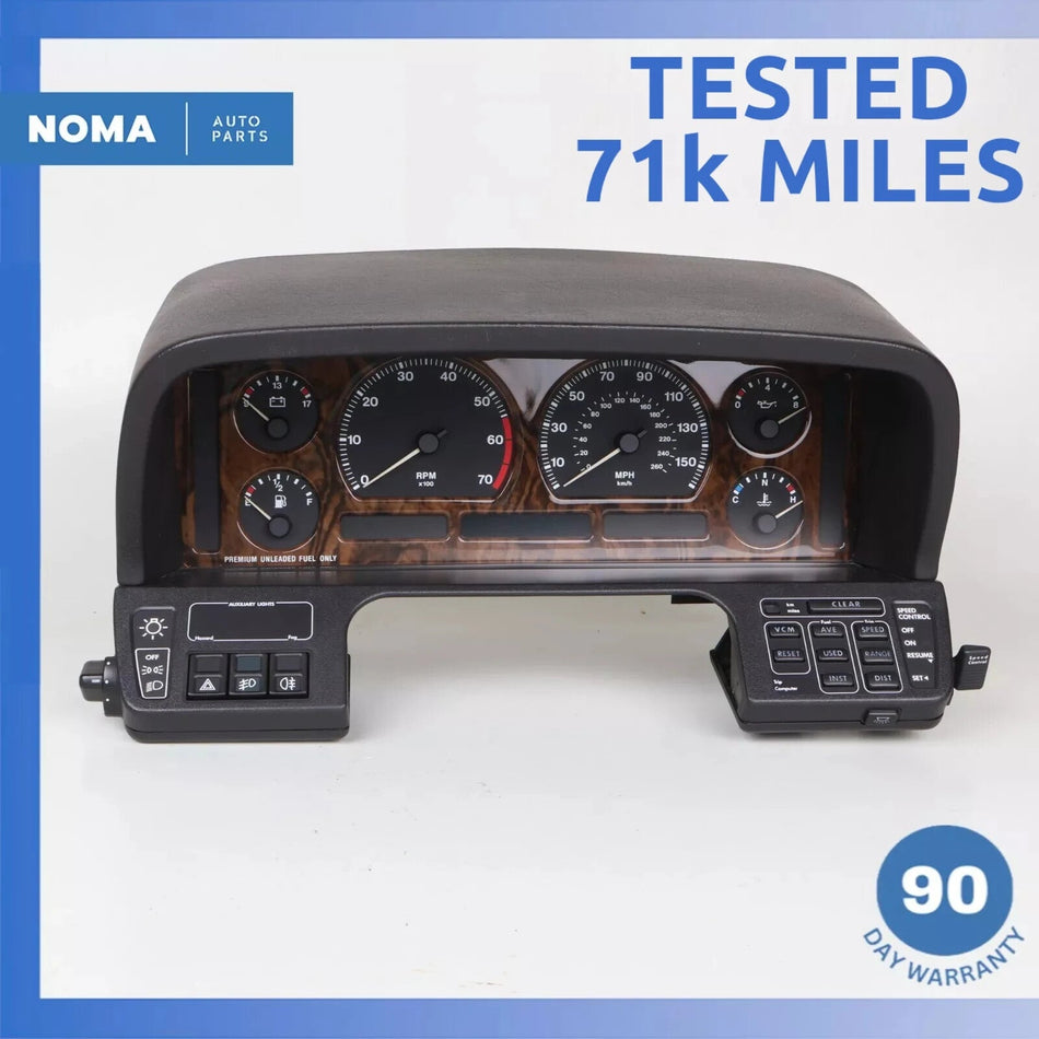 90-92 Jaguar XJ40 XJ6 XJ12 Instrument Cluster Board Computer Assembly OEM 71k