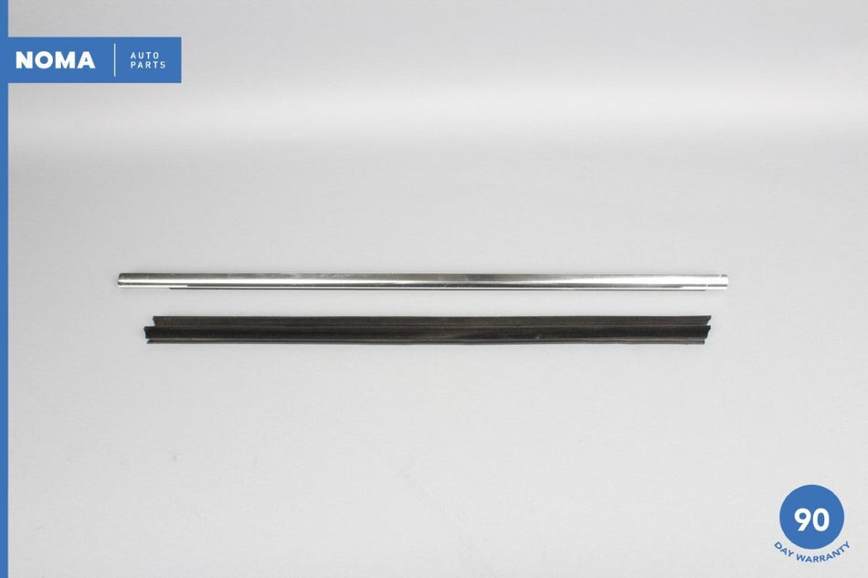 03-08 Jaguar S-Type X202 Front Left Door Exterior Window Molding Seal Set OEM
