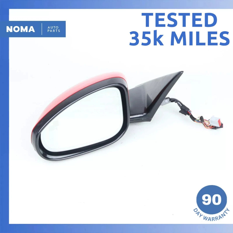 14-24 Jaguar X152 F-Type Left Side Rear View Door Mirror w/ Blind Spot OEM 35k