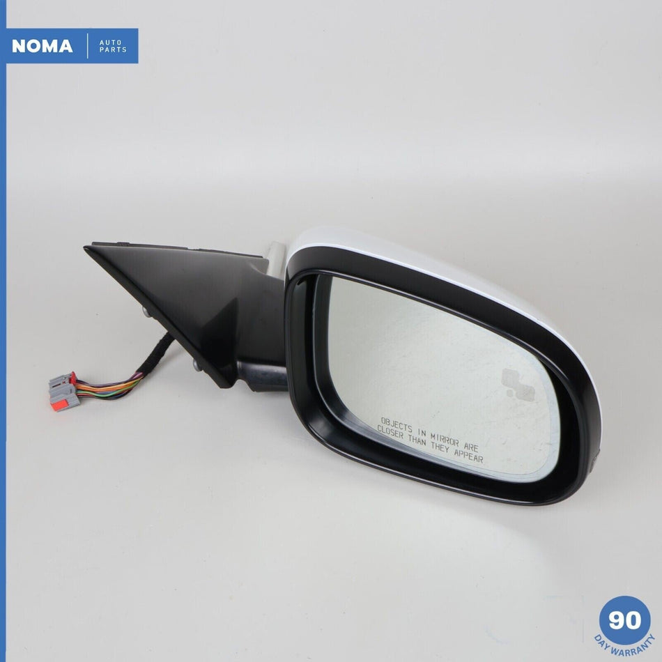 10-15 Jaguar X250 XF XFR Right Rear View Mirror Stratus w/ Blind Spot White OEM