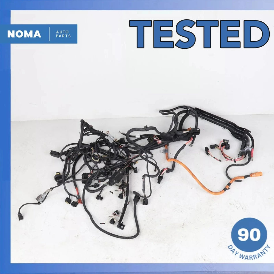 12-13 BMW F10 ActiveHybrid 5 Engine Motor Wire Wiring Harness OEM