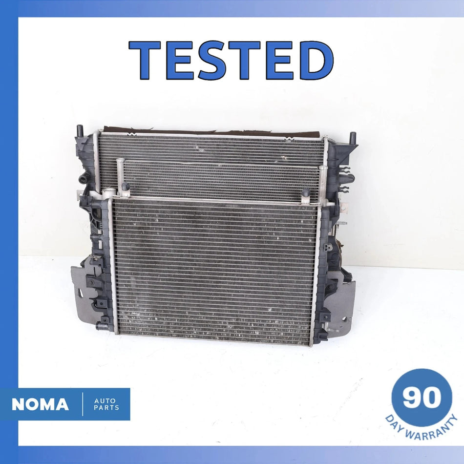 10-19 Jaguar X351 XJ XFR Radiator A/C AC Condenser Intercooler Assembly OEM