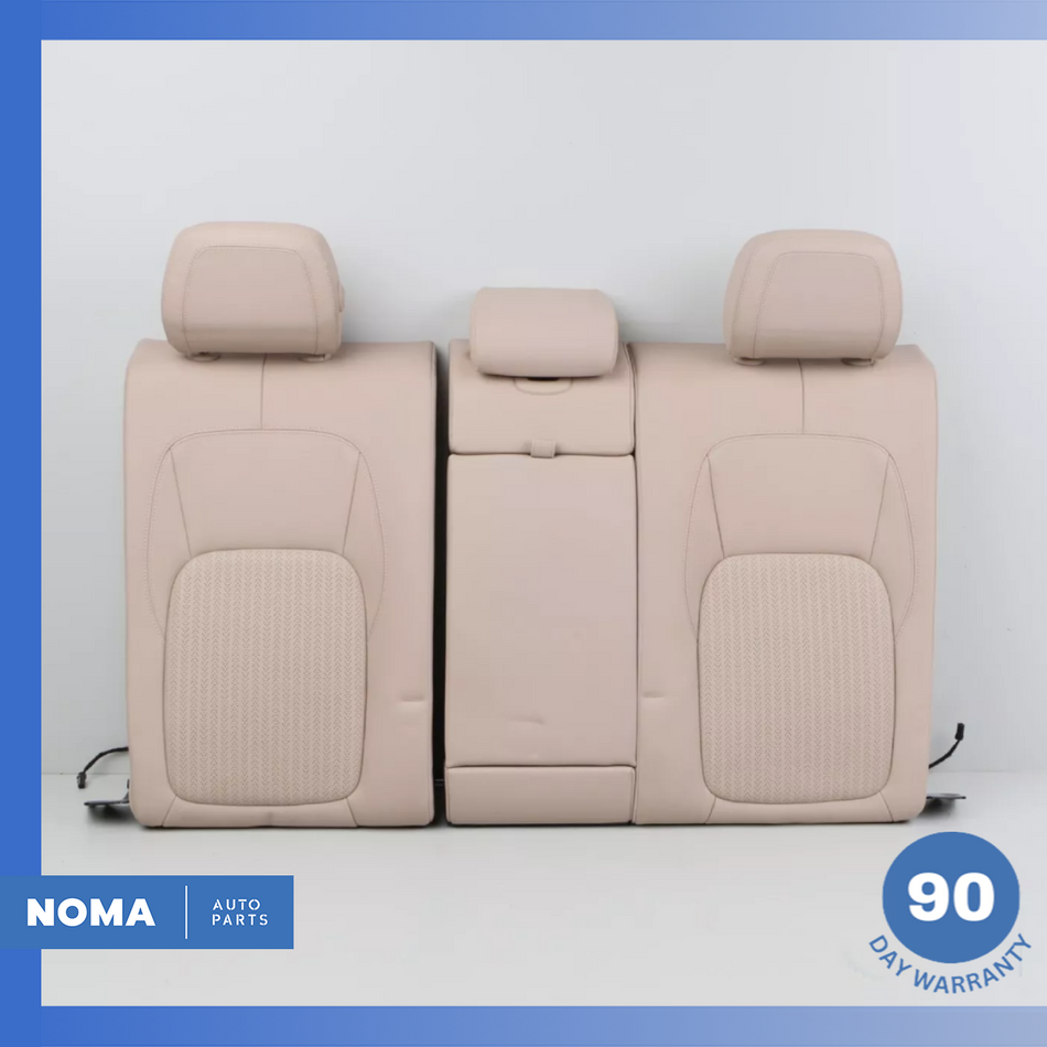 16-20 Jaguar X260 XF Rear Left & Right Upper Seat Cushion Set Beige OEM