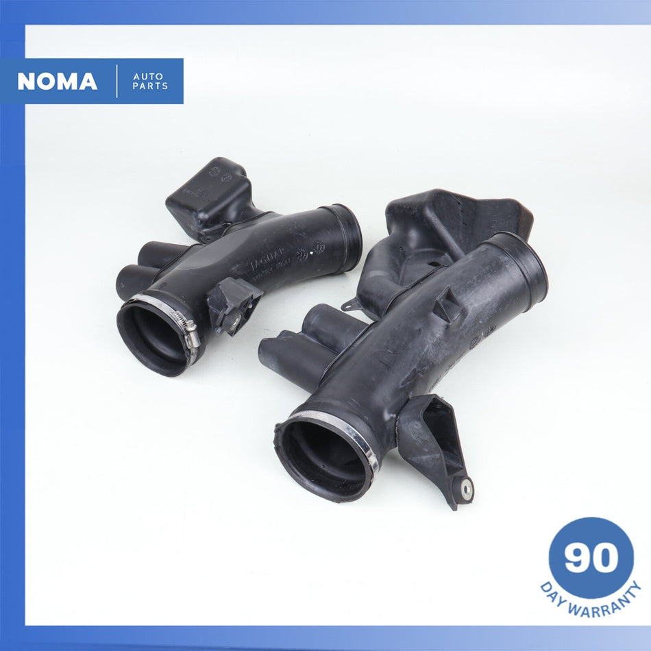 10-15 Jaguar X150 XK Front Right & Left Side Air Intake Pipe Hose Tube Set OEM