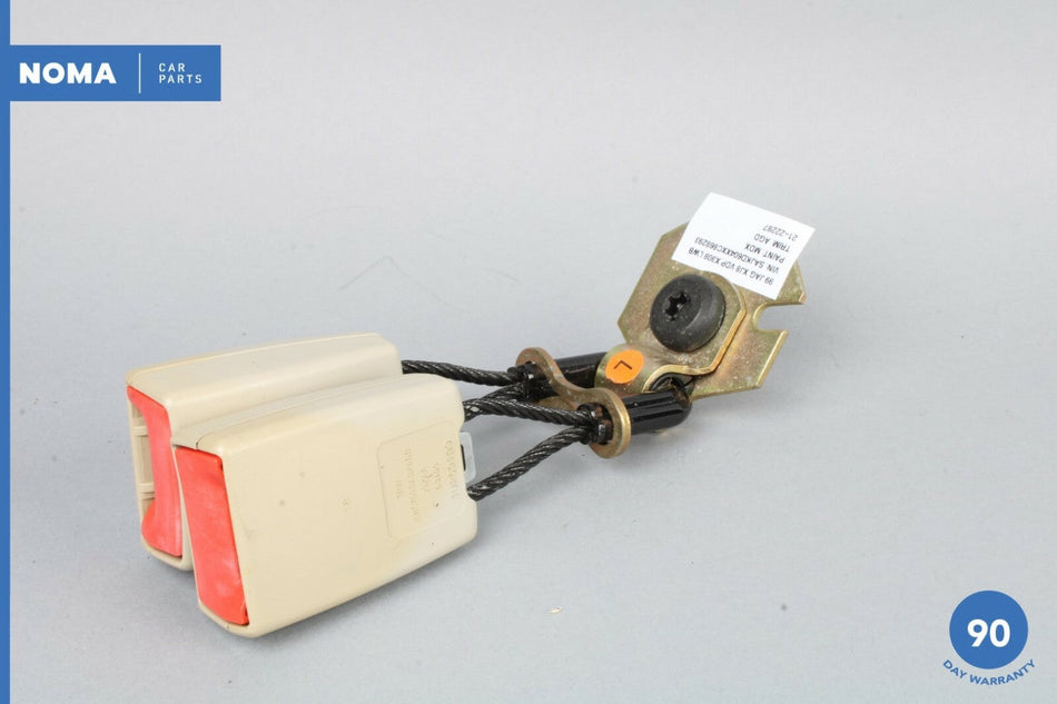 98-03 Jaguar XJ8 XJR X308 Rear Left and Center Double Seat Belt Buckle AGD OEM