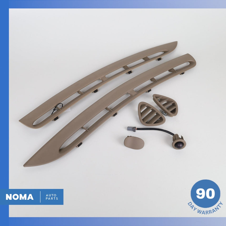 97-06 Jaguar X100 XK8 XKR Dash Windshield Air Vent Grill Grille Set Beige OEM