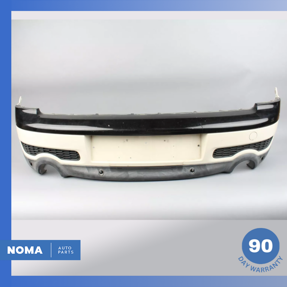 08-14 Mini Cooper S Clubman R55 Rear Bumper Outer Cover Panel White / Black OEM