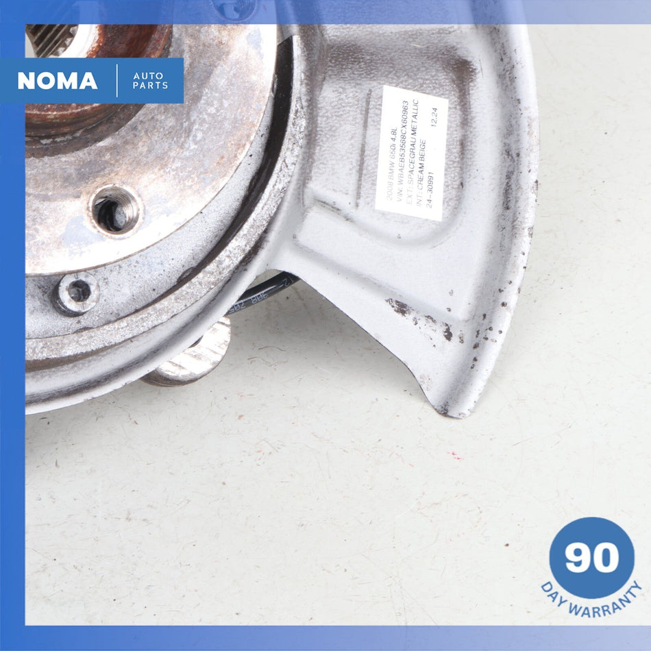 2008 BMW E64 650i Rear Right Passenger Side Spindle Knuckle Hub w/ Shield OEM