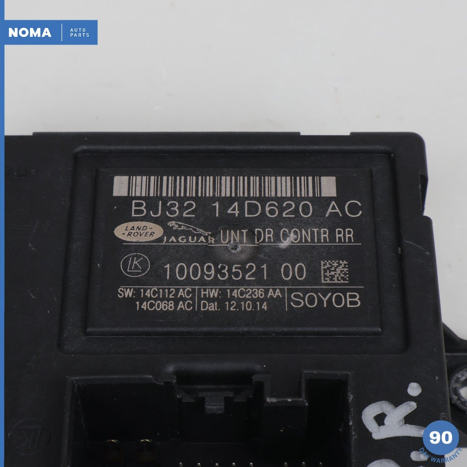 12-15 Jaguar XF X250 Rear Left or Right Side Door Control Module C2D27884 OEM