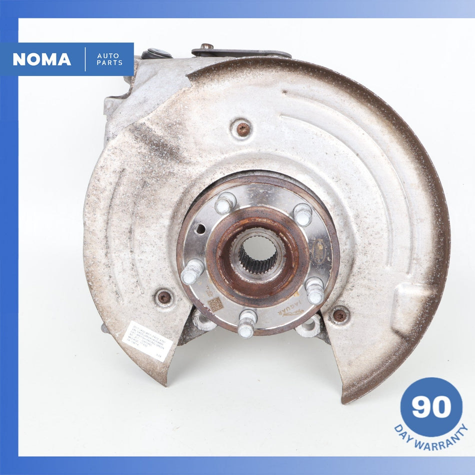 17-21 Jaguar X761 F-Pace Velar Rear Left Spindle Knuckle Hub w/ Shield OEM 77k