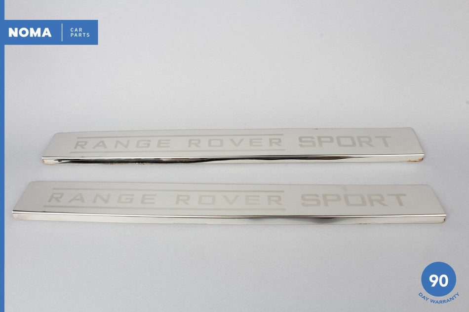 06-13 Range Rover Sport L320 Front Left & Right Door Tread Scuff Plate Set OEM