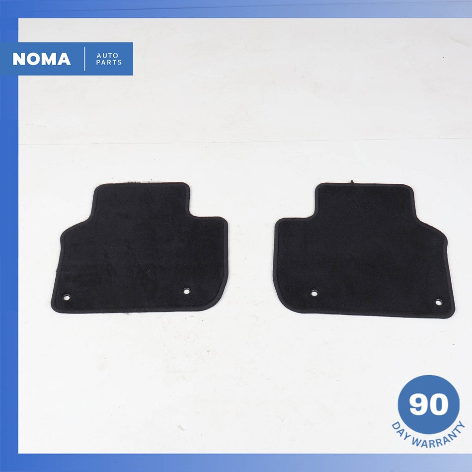 16-23 Jaguar X260 XF Rear Left & Right Floor Carpet Mat Set of 2 Black OEM