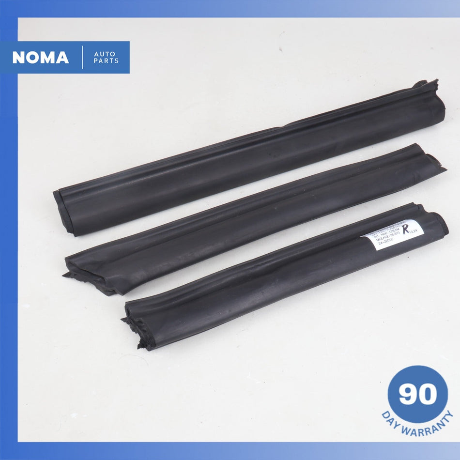 89-96 Jaguar XJS Convertible Top Roof Right Side Outside Molding Seal Set OEM