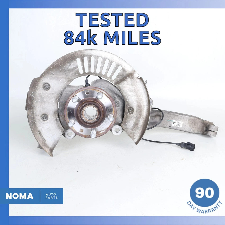 18-21 Jaguar X761 F-Pace Velar Front Left Spindle Knuckle Hub w/ Shield OEM 84k