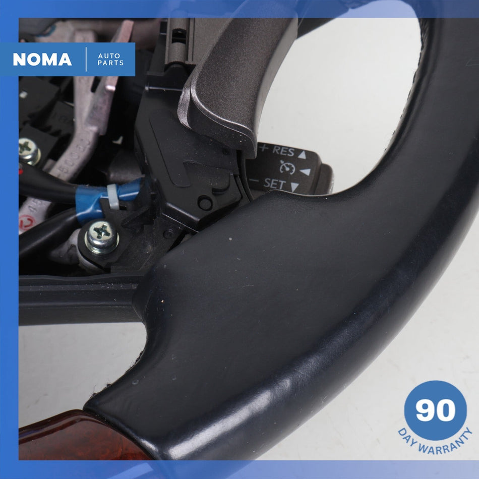 10-12 Lexus USF40 LS460 Steering Wheel Wood Trim Black 45100-50300 OEM
