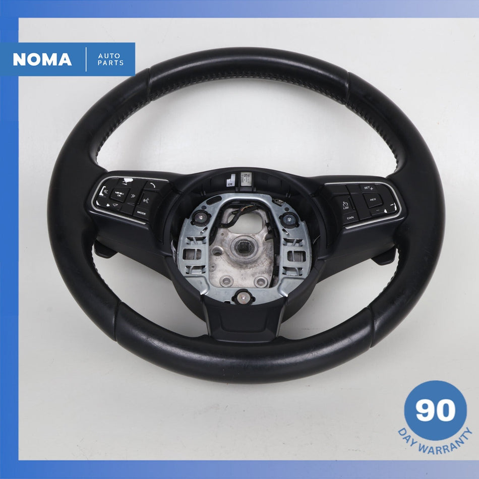 16-21 Jaguar X260 XF XE F-Pace Steering Wheel w/ Paddle Shifters Black OEM