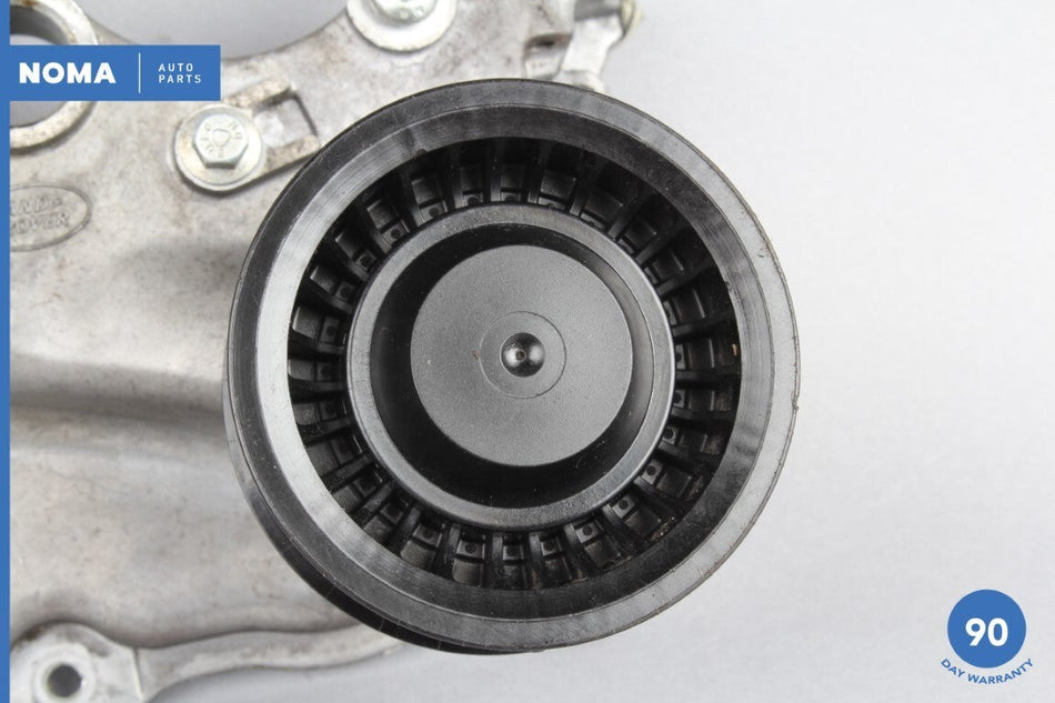 10-18 Jaguar XJ XJL X351 Right Side Engine Timing Cover Panel W/ Pulley OEM