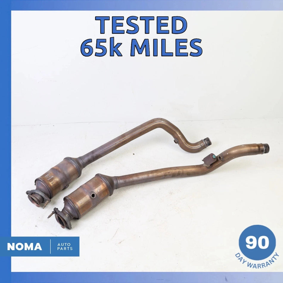 16-19 Jaguar X351 XJL XJ 3.0L Left & Right Side Exhaust Downpipe Set OEM 65k