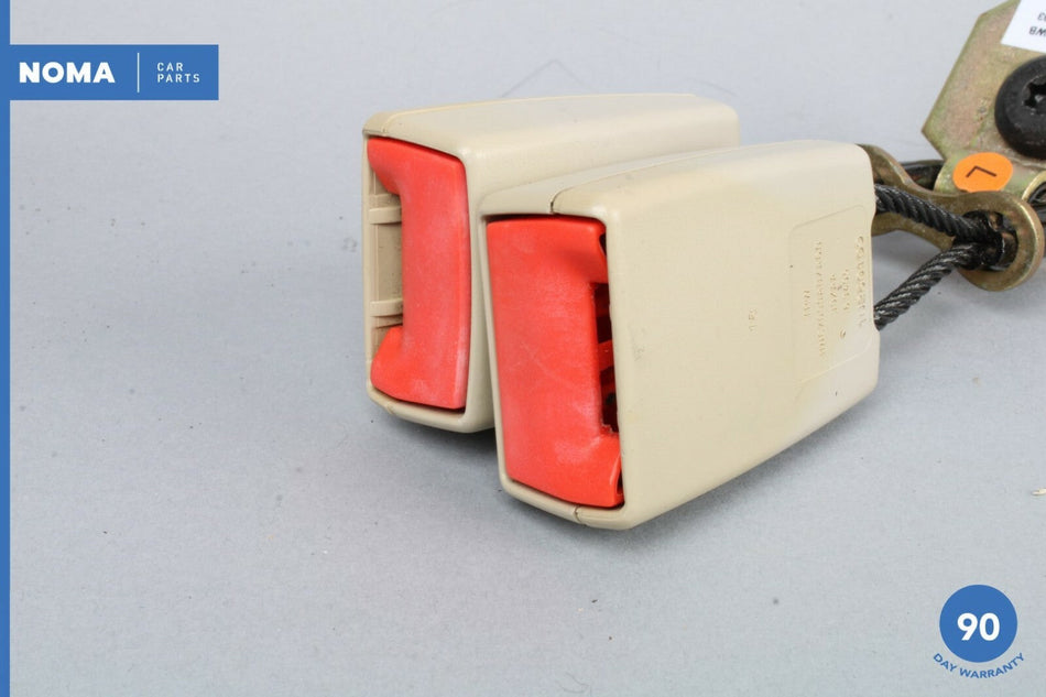 98-03 Jaguar XJ8 XJR X308 Rear Left and Center Double Seat Belt Buckle AGD OEM