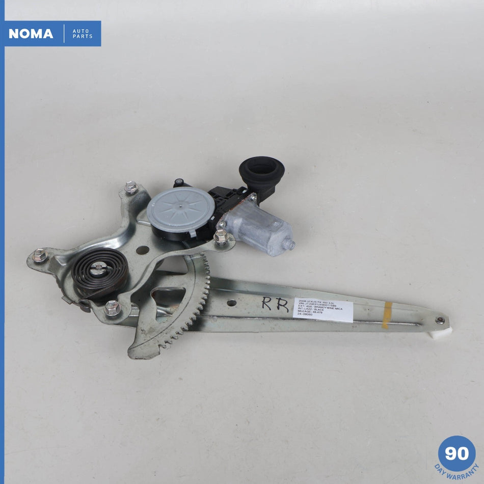 04-09 Lexus XU30 RX350 Rear Right Passenger Window Regulator Motor OEM 48k