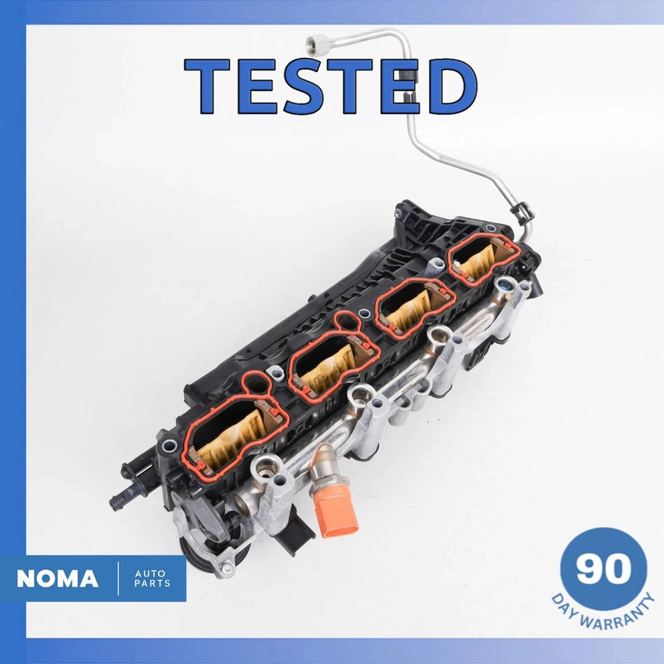 13-18 Audi D4 A8 S7 4.0L Left Side Engine Motor Intake Manifold w/ Fuel Rail OEM