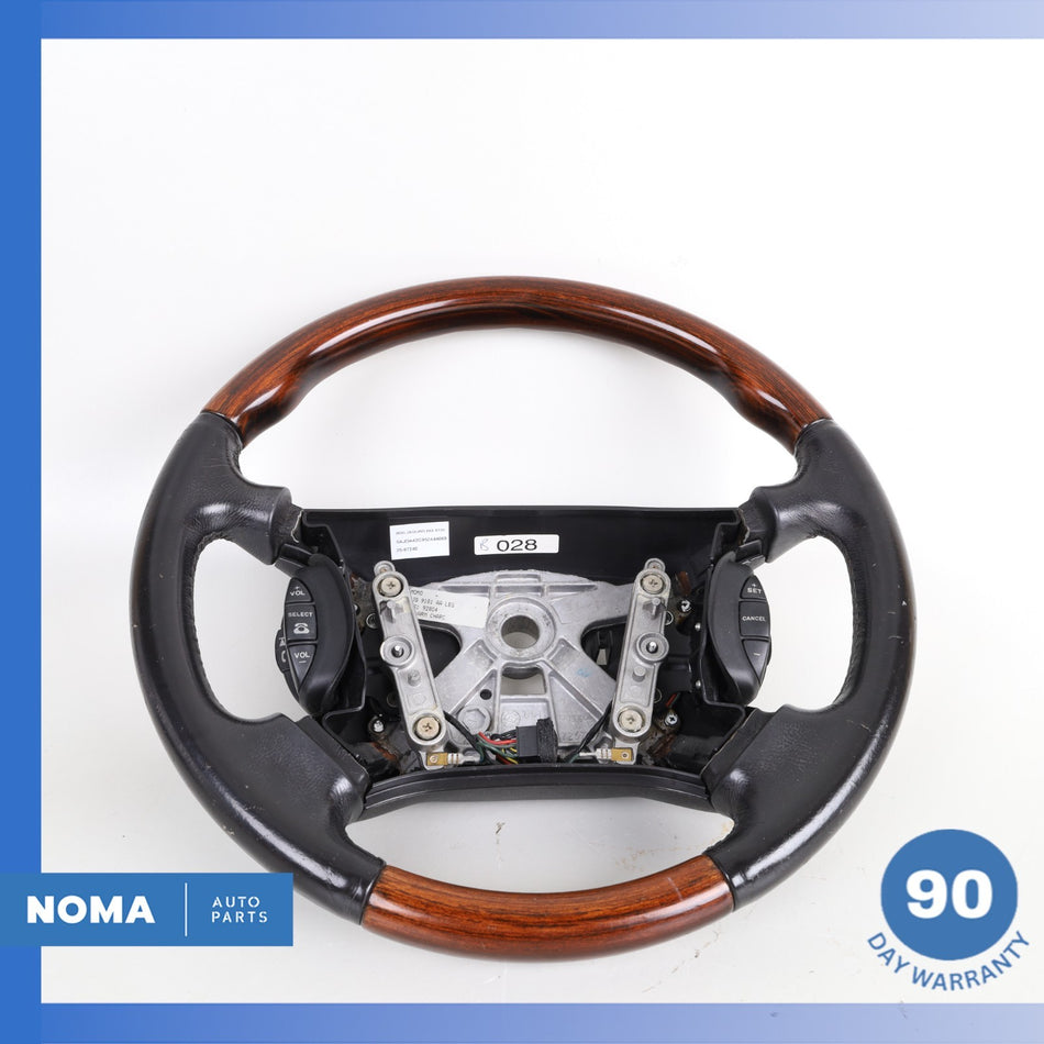 03-06 Jaguar X100 XK8 XJR XJ8 Steering Wheel w/ Switches Black HJG9181AA OEM
