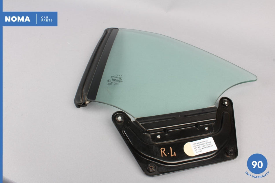 07-15 Jaguar XK XKR X150 Convertible Rear Left Side Quarter Window Glass OEM