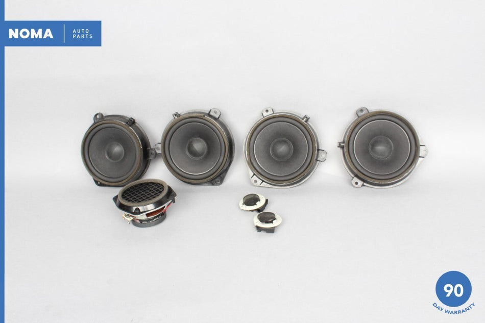 07-15 Jaguar XK XKR X150 Mid Bass Range & Tweeter Audio Sound Speaker Set OEM