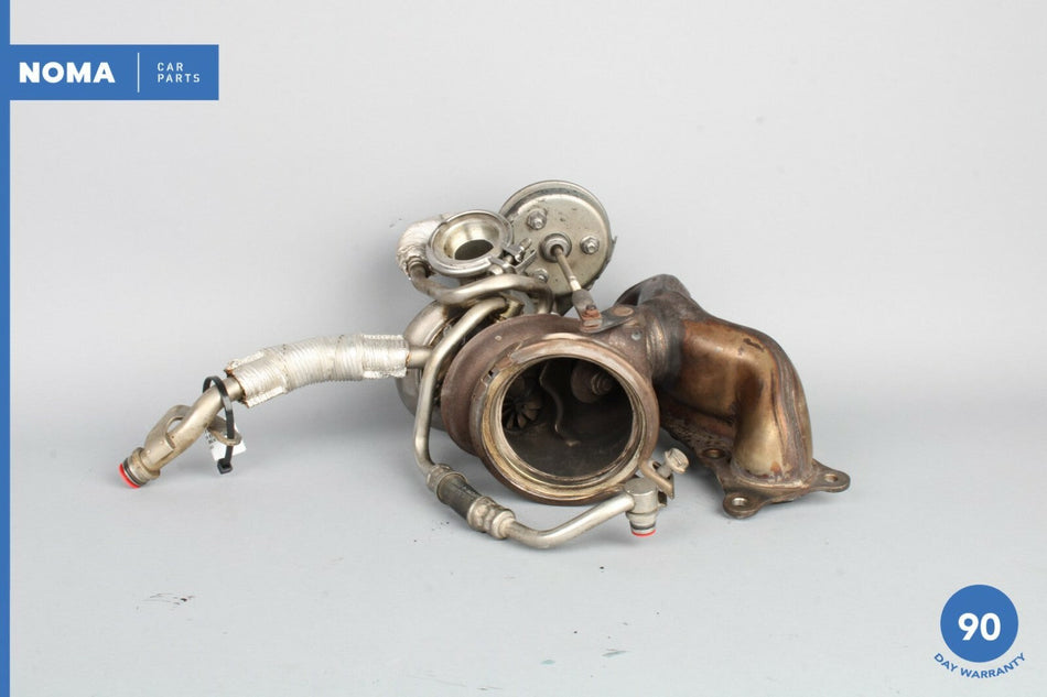 08-13 BMW 335i E92 E90 Rear Turbocharger w/ Exhaust Manifold & Hose 7593017 OEM