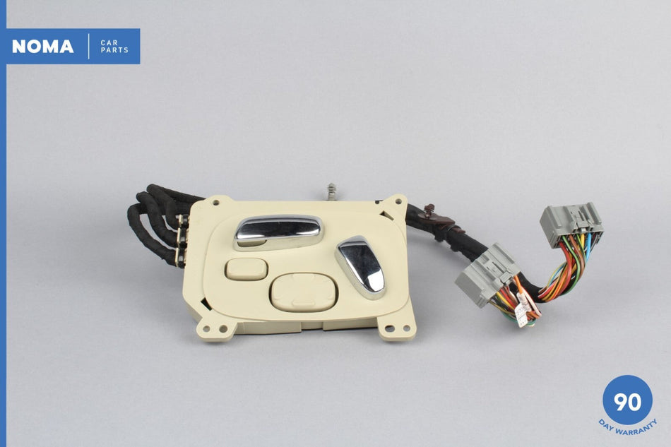 08-09 Jaguar X358 XJ8 VDP Front Right Seat Adjustment Switch Champagne OEM