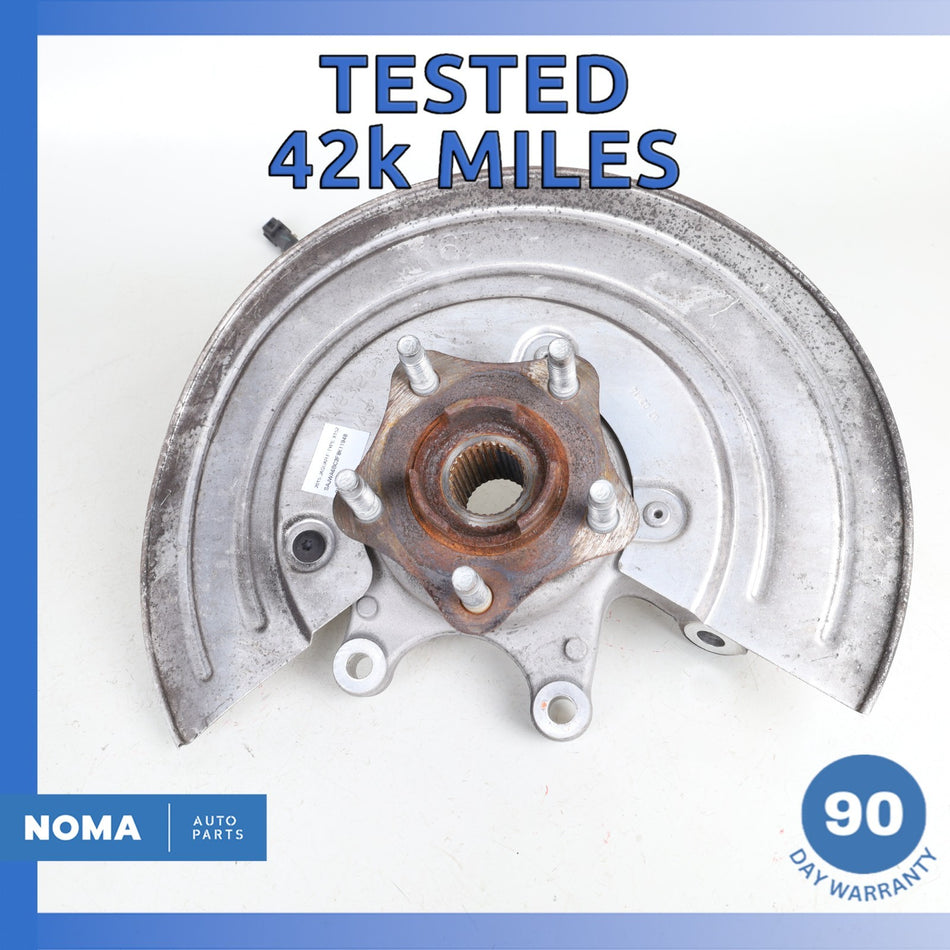 14-20 Jaguar X152 F-Type Rear Left Side Spindle Knuckle Hub w/ Shield OEM 42k