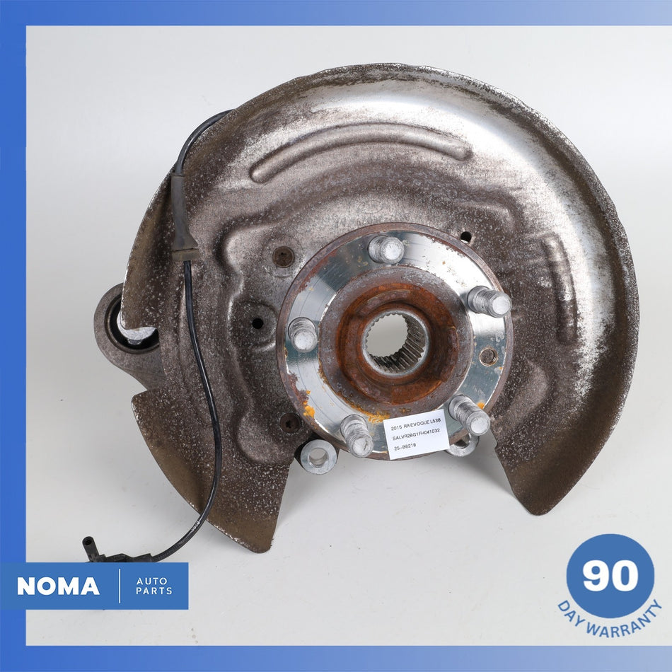12-19 LR Range Rover Evoque L538 Rear Left Spindle Knuckle Hub w/ Shield OEM