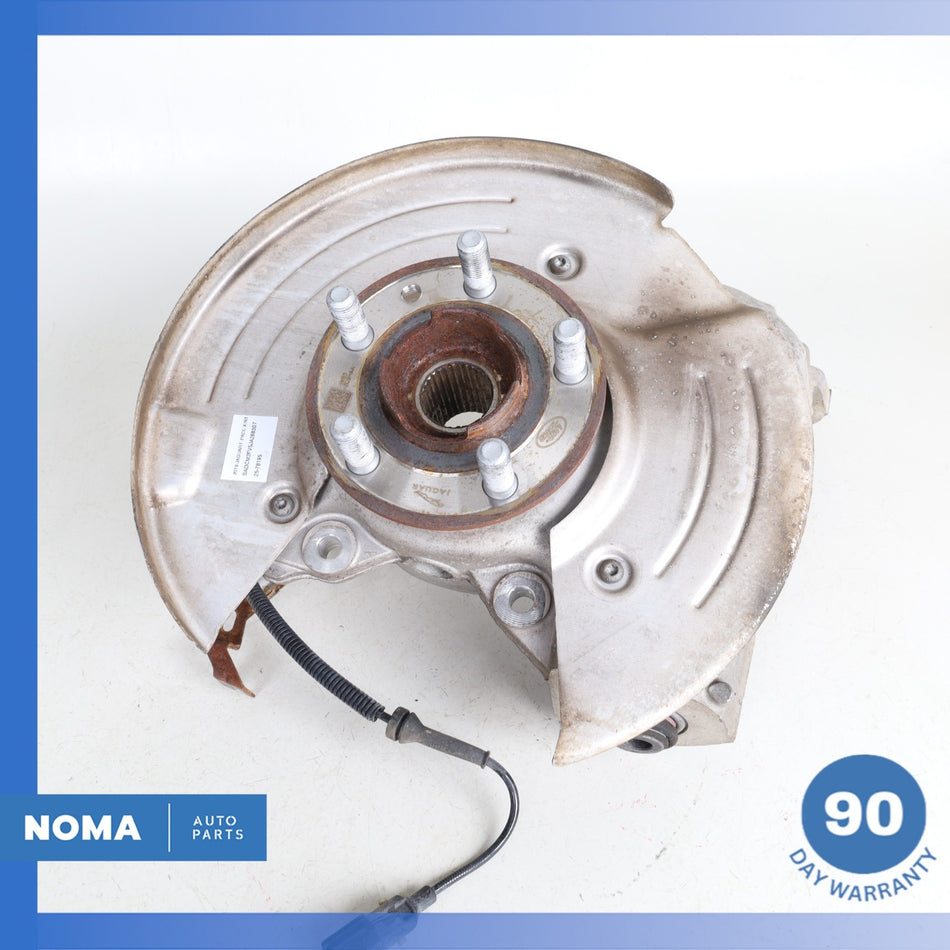 17-21 Jaguar X761 F-Pace Velar Rear Right Spindle Knuckle Hub w/ Shield OEM