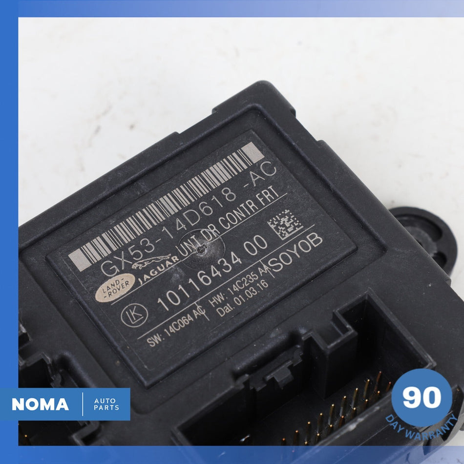 2017 Jaguar X152 F-Type Left Driver Side Door Control Module GX5314D618AC OEM