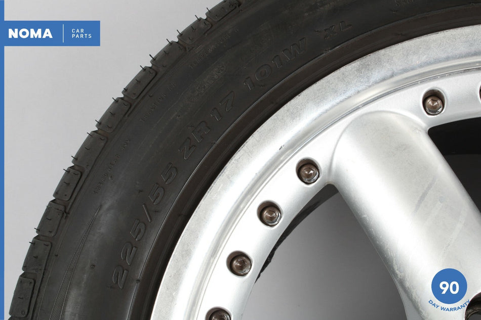 03-08 Jaguar S-Type X202 17x8 17 Inch 5 Spoke Wheel Rim w/ Tire Achilles OEM