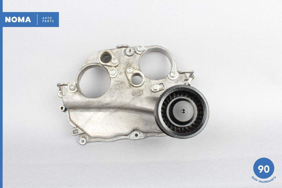 10-18 Jaguar XJ XJL X351 Right Side Engine Timing Cover Panel W/ Pulley OEM