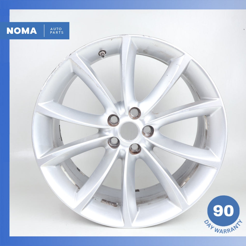 14-24 Jaguar X152 F-Type Propeller 9.5 x R19 19" Rear Wheel Rim Silver OEM