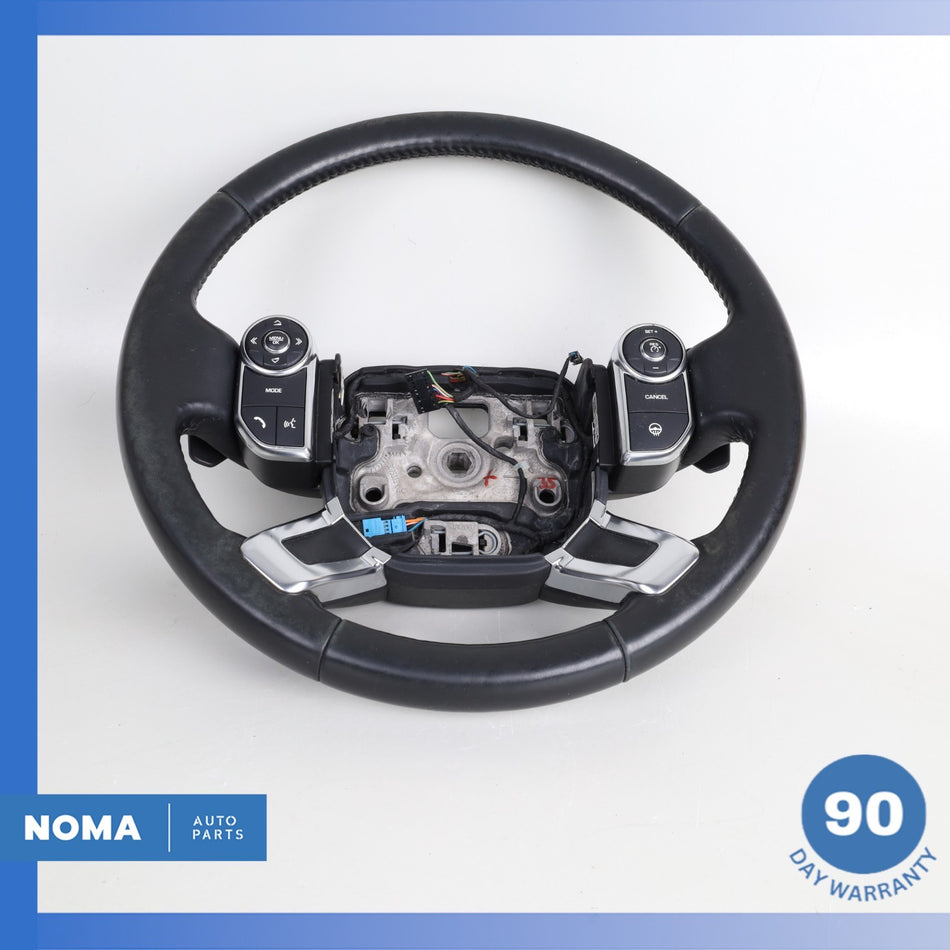 13-22 Land Rover Range Rover L405 Leather Steering Wheel Black w/ Switches OEM