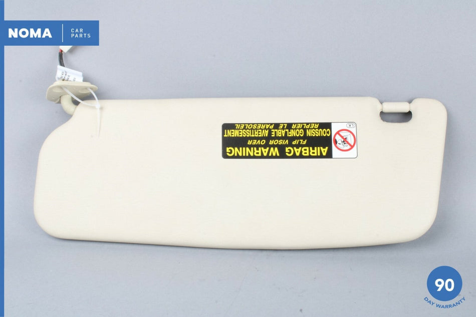 02-05 Lexus SC430 Z40 Right Passenger Side Sun Visor w/ Vanity Mirror ECRU OEM