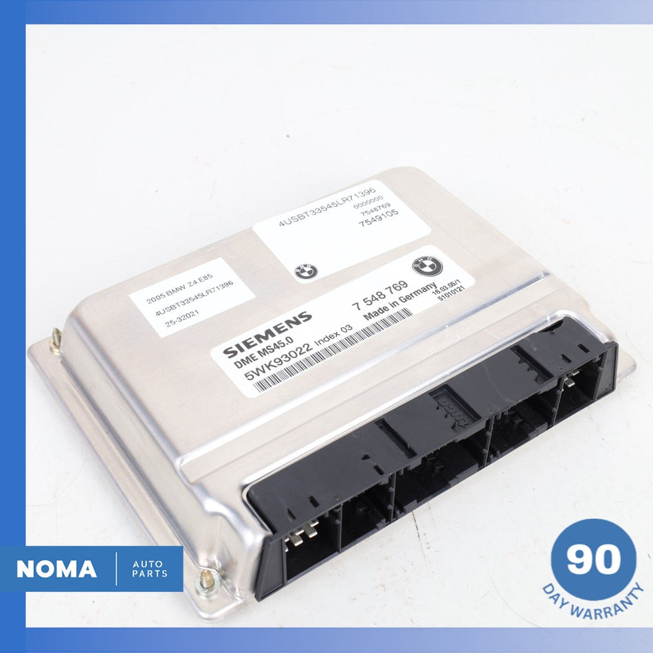 03-05 BMW E85 Z4 X3 ECU DME Engine Control Module Unit 12147548769 OEM