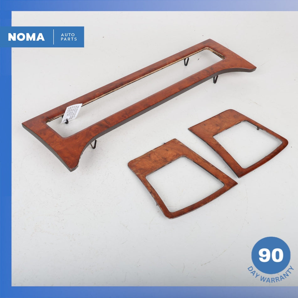 86-92 Jaguar XJ40 XJ6 XJ12 Dash Dashboard Vent Bezel Trim Set Wood OEM