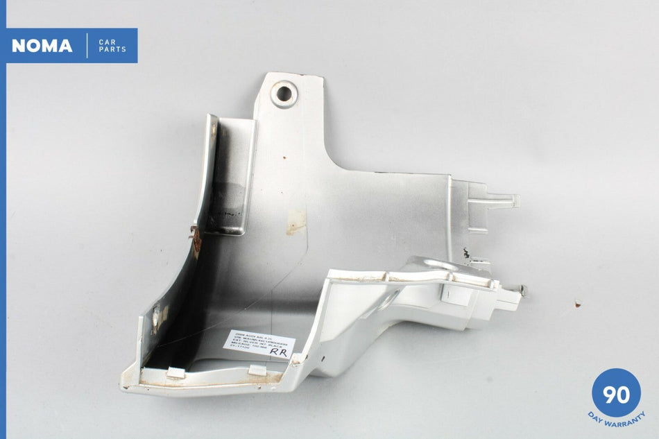 04-10 Audi A8 D3 Quattro Rear Right Side Rocker Molding End Cap Silver OEM