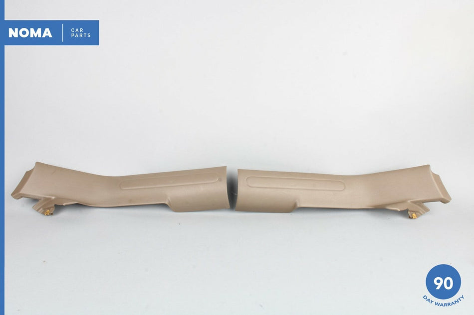 04-08 Jaguar X-Type X400 Rear Left Right Door Step Scuff Plate Trim Set AMB OEM